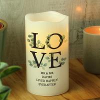 Personalised Love LED Candle Extra Image 3 Preview